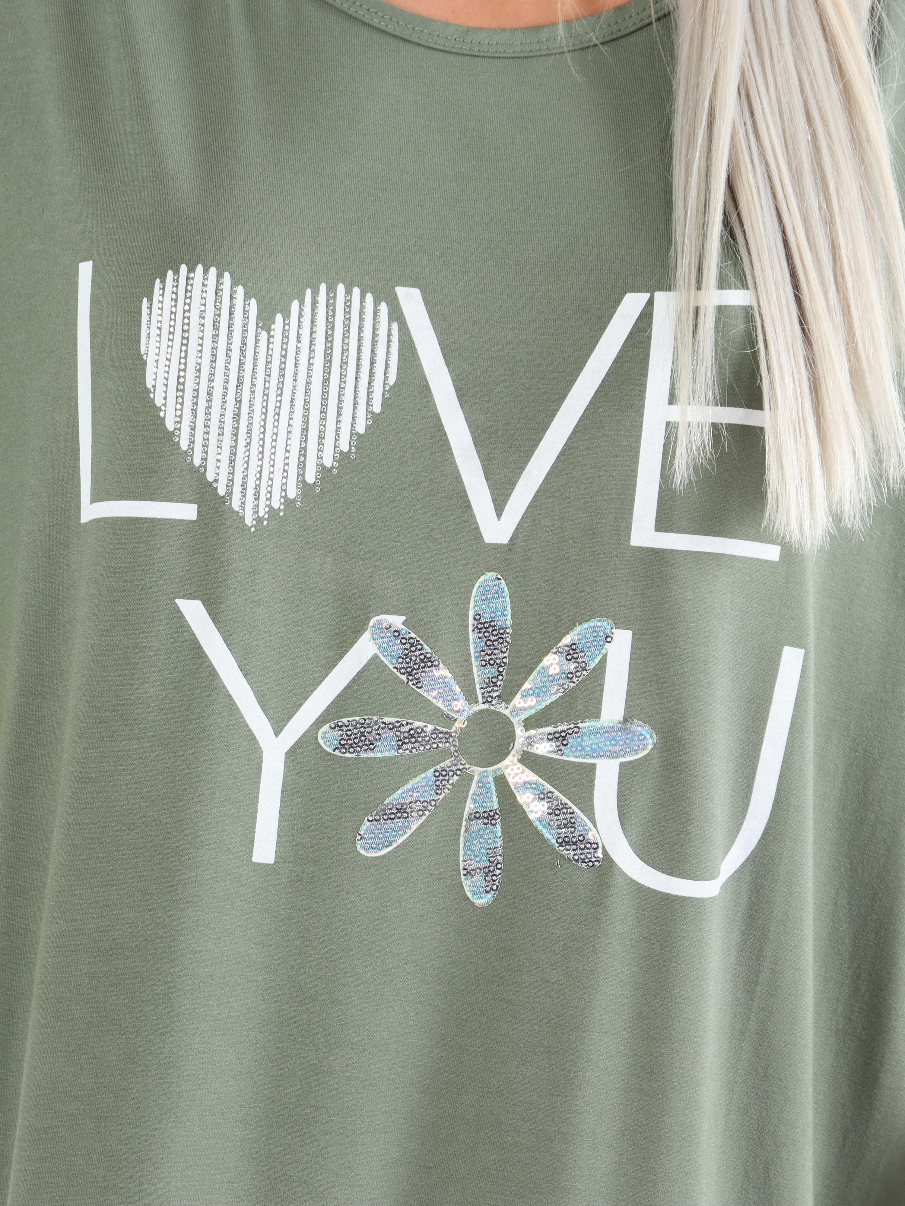 Edina - Plus size t-shirtklänning i viskosblandning med tryck